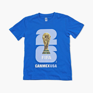 2026 FIFA World Cup Blue Trophy T-Shirt - Youth