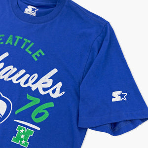 Seattle Seahawks Royal Heritage Script T-Shirt