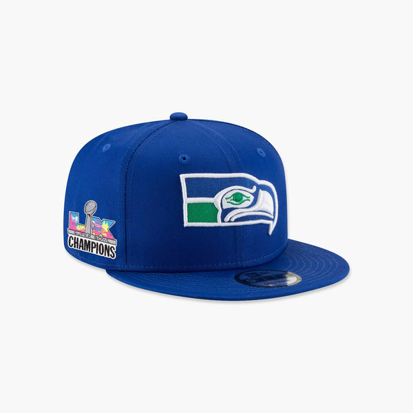Seattle Seahawks Super Bowl LX Champions Side Patch Throwback Snapback