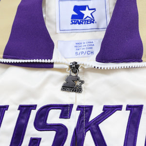 Washington Huskies Starter Cream Sideline Classic Satin Jacket
