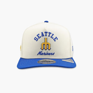 Seattle Mariners Cream Trident Logo Dugout Classic A-Frame Snapback