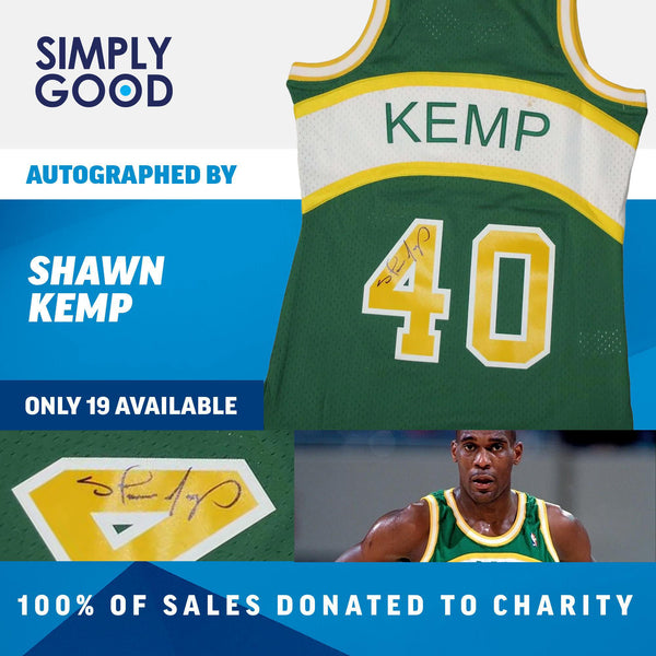 AUTOGRAPHED by Shawn Kemp - Shawn Kemp 1994 Swingman Jersey