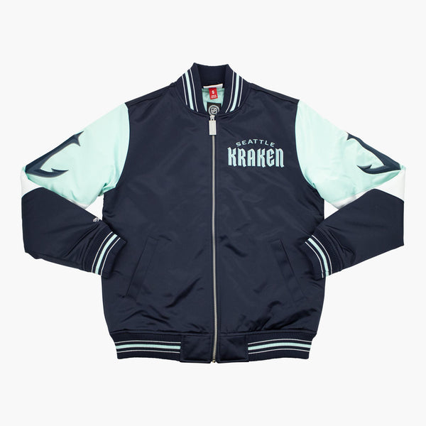 Seattle Kraken Throw It Back Heavyweight Satin Jacket