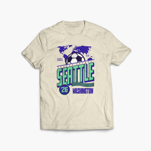 The World's Game in Seattle Natural T-Shirt