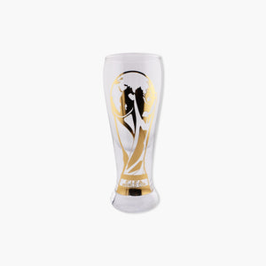 FIFA World Cup Glass Trophy Gold Foil Pint Glass