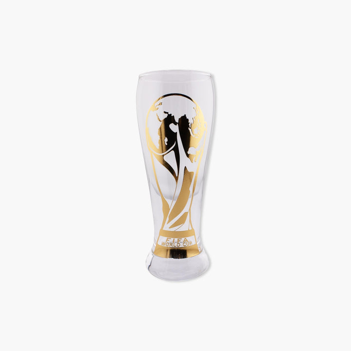 FIFA World Cup Glass Trophy Gold Foil Pint Glass