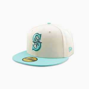 Seattle Mariners Cream/Mint Fitted Hat