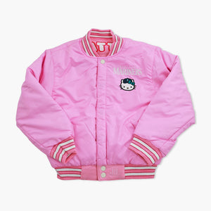 Seattle Mariners Toddler Hello Kitty Pink Varsity Jacket - Reversible