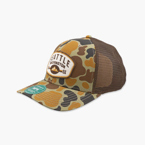 Winshield Brown Duck Camo Seattle Snapback