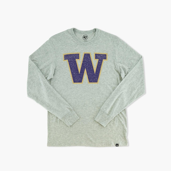 Washington Huskies Relay Grey Long-Sleeve T-Shirt