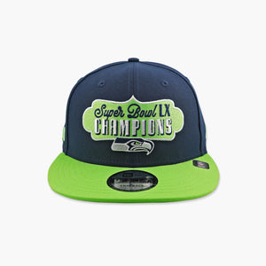 Seattle Seahawks Two-Tone Super Bowl LX Champions Badge Snapback