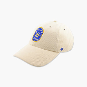 Seattle Mariners Cream Crosspatch Corduroy Adjustable Hat