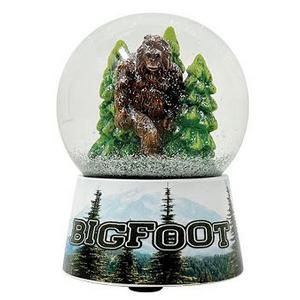 Bigfoot Walking in Trees 45MM Snow Globe