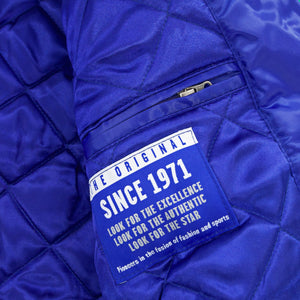 Seattle Seahawks Royal Throwback Satin Starter Jacket