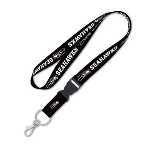 Seattle Seahawks Blackout Breakaway Lanyard