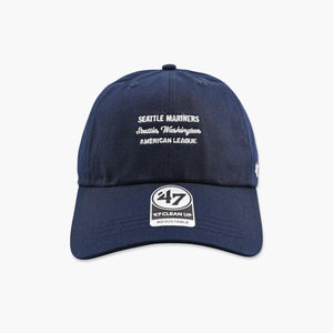 Seattle Mariners AL Script Navy Clean Up Adjustable Hat