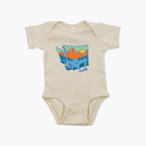 Fun Bus Natural Seattle Infant Creeper