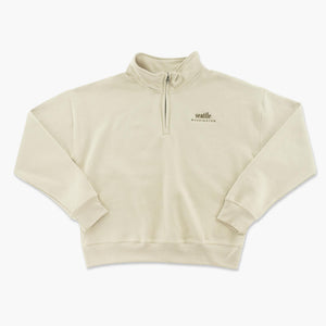 Seattle Embroidered Cocoa Butter Powerblend Womens 1/4 Zip