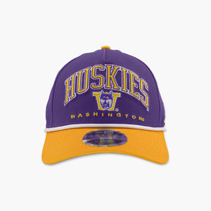 Washington Huskies Purple Throwback Arched Snapback