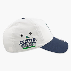 Seattle Mariners Chalk Flagbound Clean Up Adjustable Hat