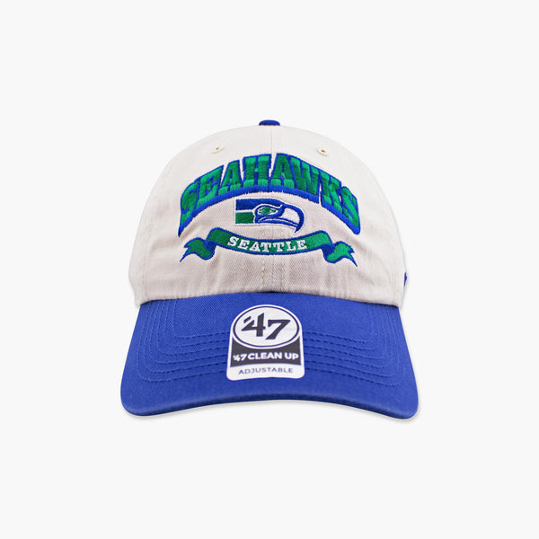 Seattle Seahawks Historic Natural Two-Tone Clean Up Adjustable Hat