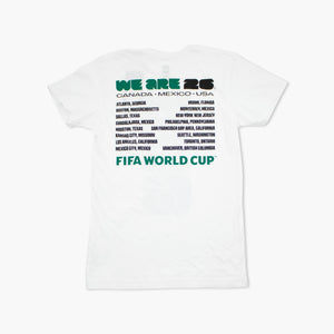 2026 FIFA World Cup Trophy Host Cities White T-Shirt