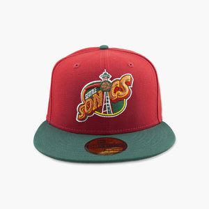 Seattle SuperSonics Cardinal Green 1967 Basketball Club Fitted Hat