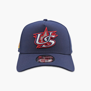 World Baseball Classic USA Navy Star Script Adjustable Hat