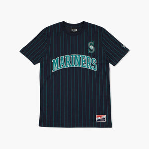 Seattle Mariners Navy Pinstripe Premium T-Shirt