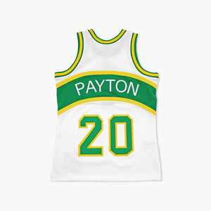 Seattle SuperSonics Gary Payton 1994 White Swingman Jersey