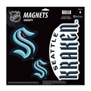 Seattle Kraken Vinyl Magnet 3-Pack
