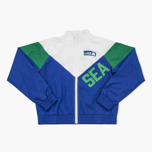 Seattle Seahawks Throwback Women's Windbreaker Jacket