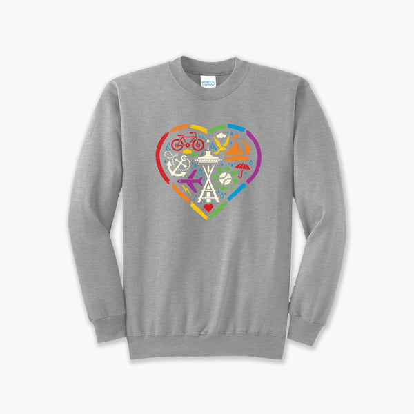 Seattle Pride Grey Crewneck