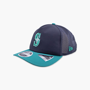 Seattle Mariners 2026 Batting Practice Navy/Teal Apex Trucker Hat