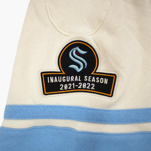 Seattle Kraken Old Time Hockey Cream Lacer Hoodie