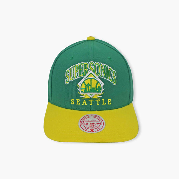 Seattle SuperSonics Diamond Skyline Pro Crown Snapback