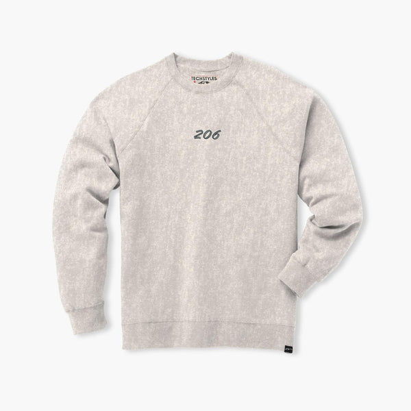 206 Oatmeal Hometown Embroidered Crewneck