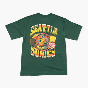 Seattle SuperSonics Dark Green Dynamic Heavyweight T-Shirt