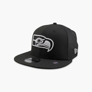 Seattle Seahawks Black Throwback Trucker Snapback