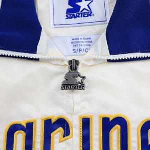 Seattle Mariners Starter Cream Cooperstown Script Satin Jacket