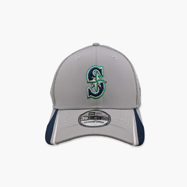 Seattle Mariners Linear Grey FlexFit Hat