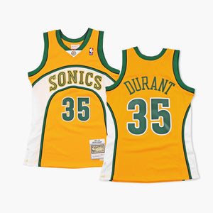 Seattle SuperSonics Kevin Durant 2007 Yellow Alternate Swingman Jersey