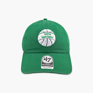 Seattle SuperSonics Kelly Green 1970 Primary Logo Clean Up Adjustable Hat