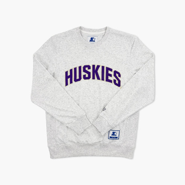 Washington Huskies Starter Vintage Fleece Essentials Crewneck