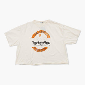 Wild Horses Ivory Seattle Womens Crop