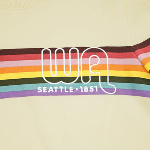 Honeylemon Hollow Oatmeal Seattle Embroidered Women's Crewneck