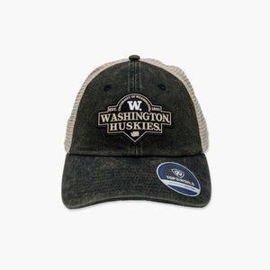 Washington Huskies State Badge Unstructured Trucker Hat