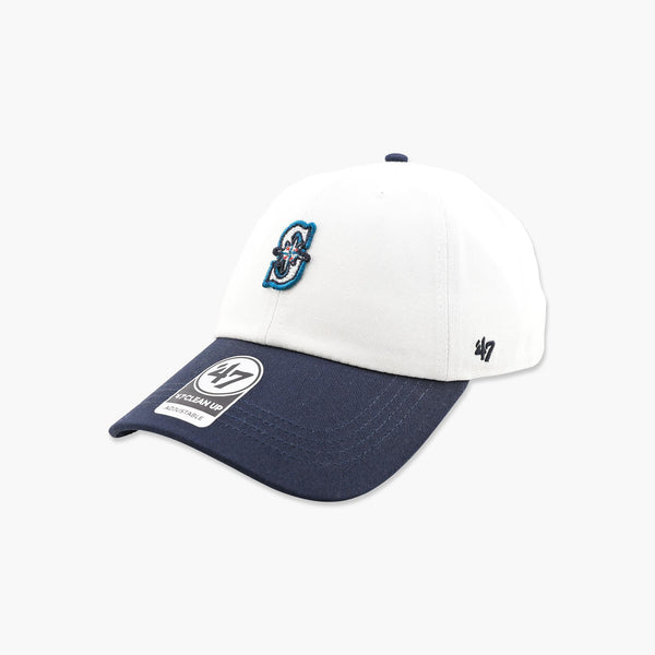 Seattle Mariners Navy/Sandstone Contemporary Clean Up Adjustable Hat