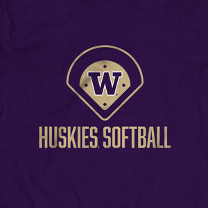 Washington Huskies Softball Youth T-Shirt