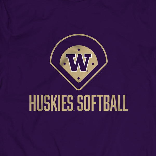 Washington Huskies Softball Youth T-Shirt